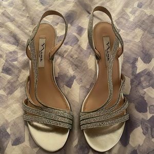 Nina NY silver heels